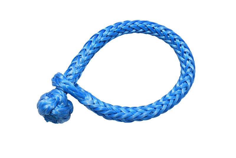 QIQU Single Leg Soft Shackle Shackle to Replace Conventional Metal Shackle for Sailing Climbing Camping and Recovery (Blue, 1/4 inch) - Image 1